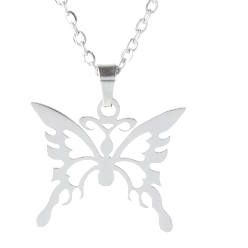 Edgy Butterfly pensante Necklace